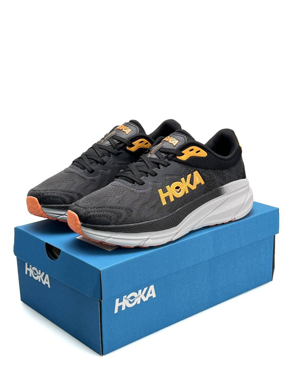Hoka Challenger ART 7 Black White Orange