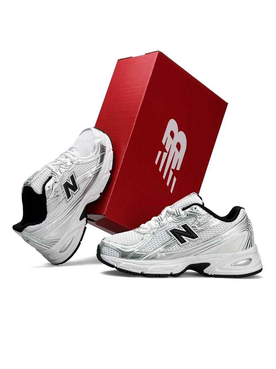 New Balance 740 White Silver Black