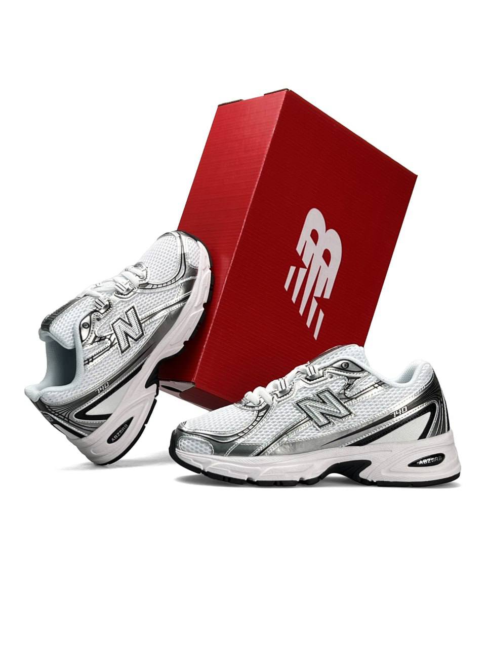 New Balance 740 White Silver II