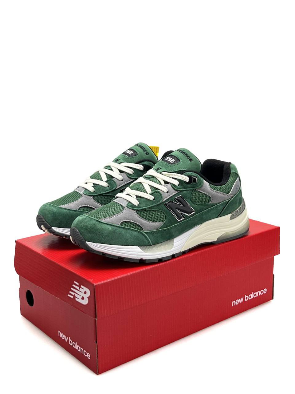 New Balance 992 Green White Grey