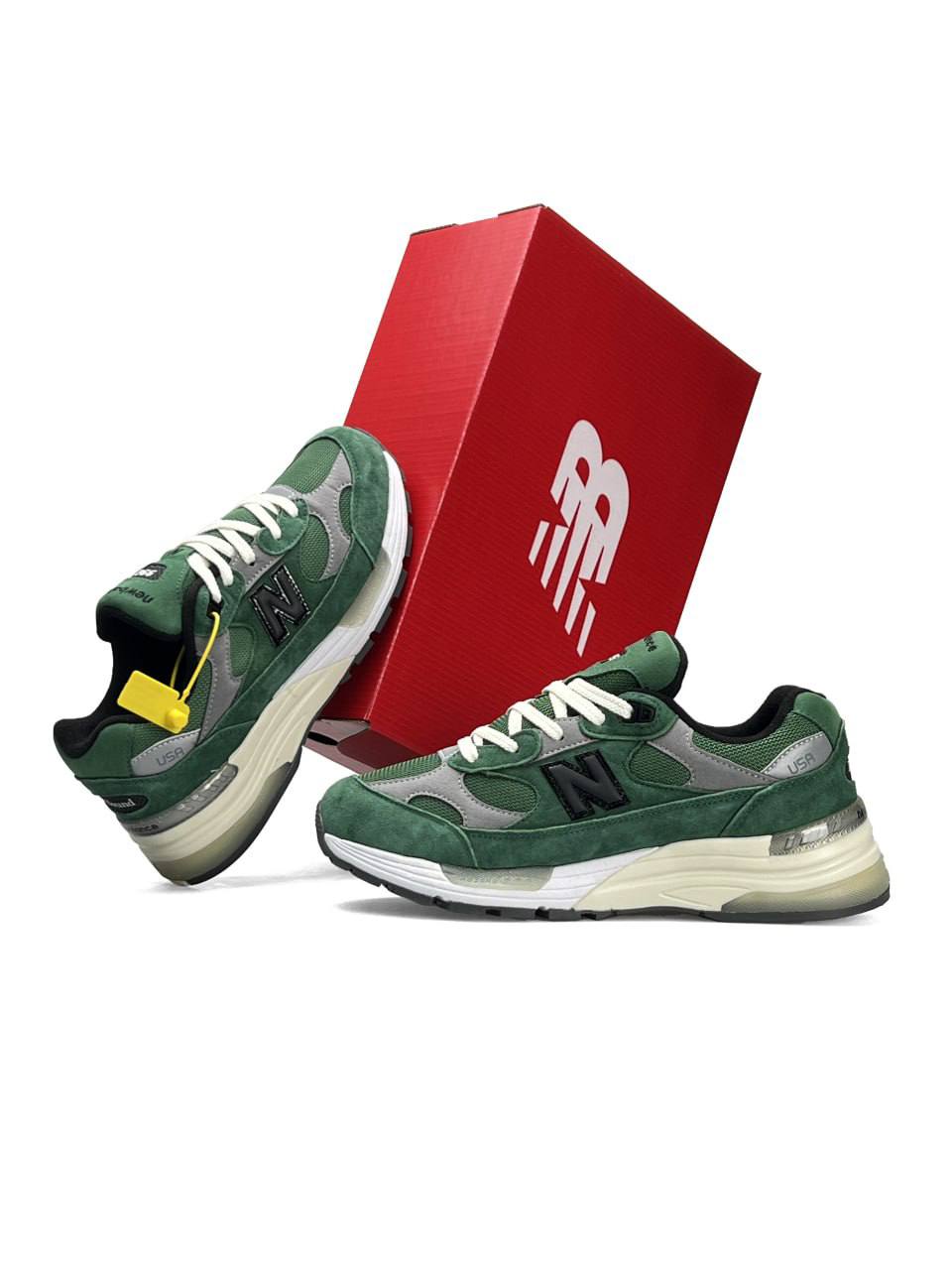 New Balance 992 Green White Grey