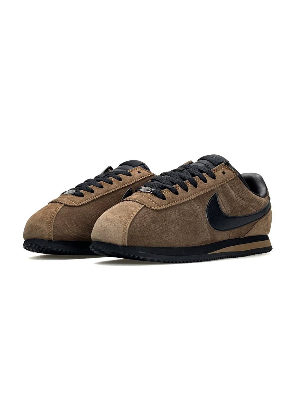 Nike Cortez Brown Black Suede