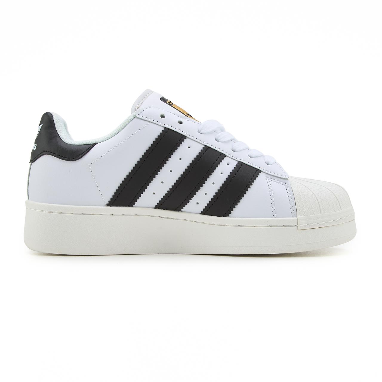 Adidas Superstar White Black Platform