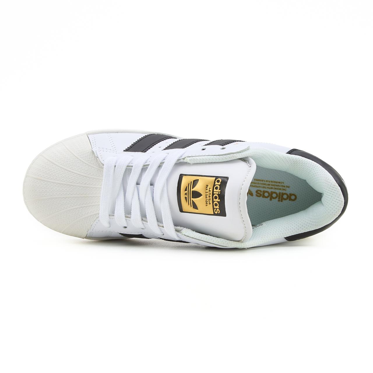 Adidas Superstar White Black Platform
