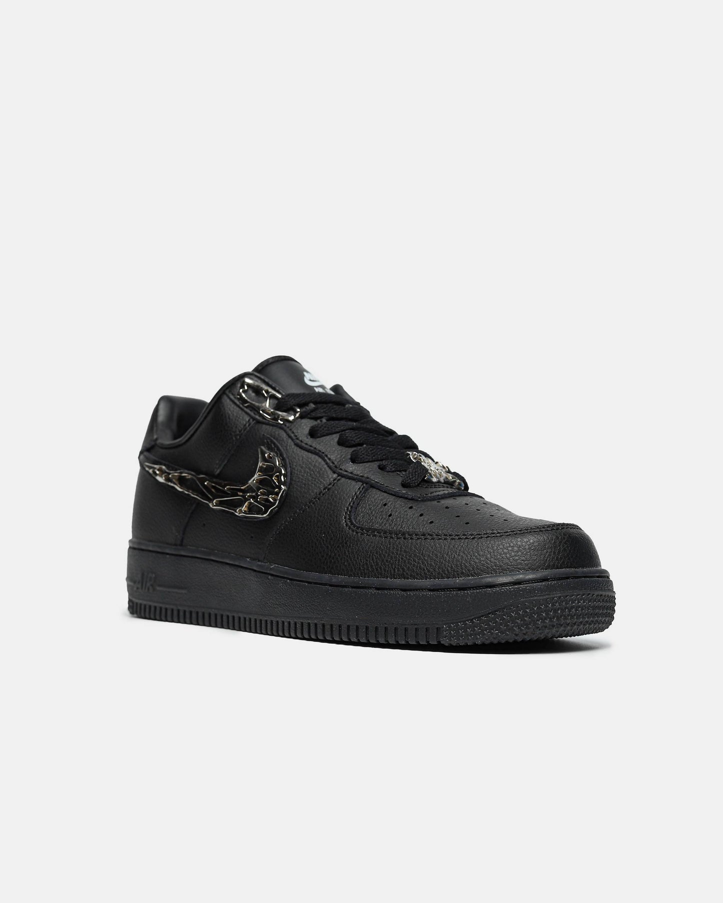 Nike Air Force 1 Low Black Molten Metal Swoosh