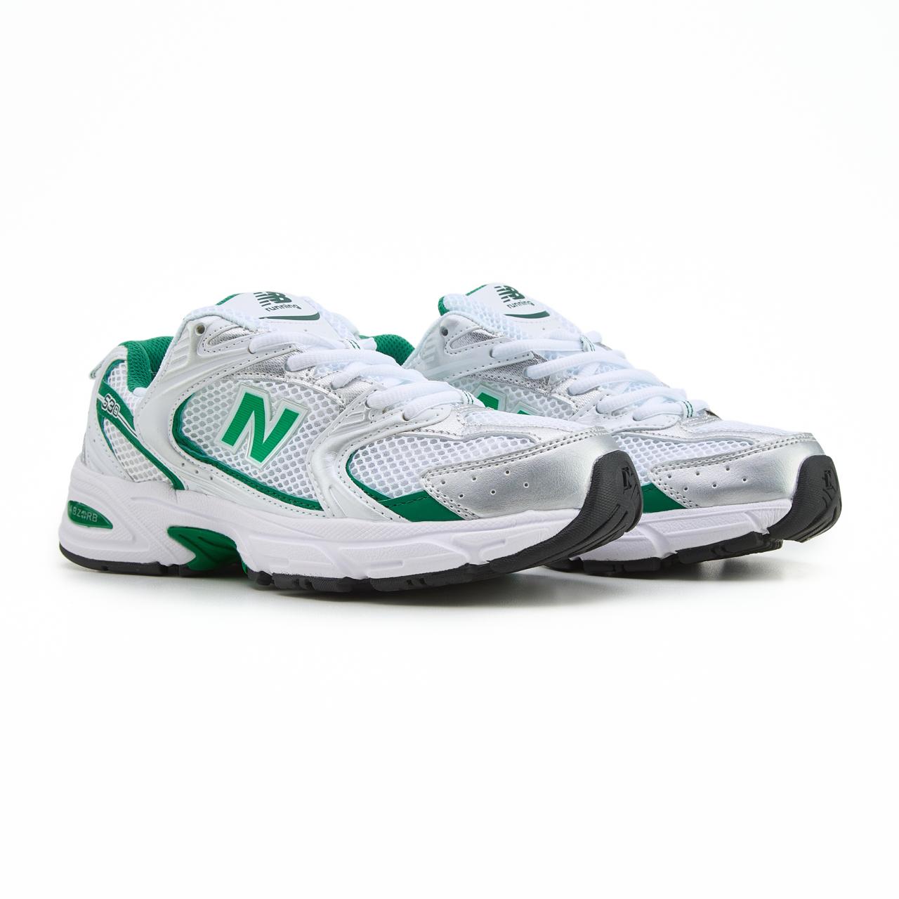 New Balance 530 White Silver Green