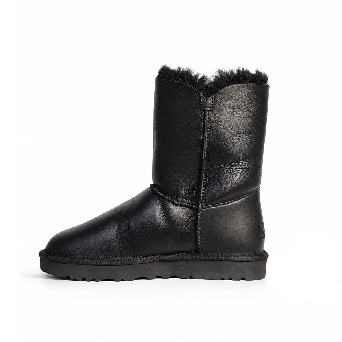 UGG Bailey Button Leather Black