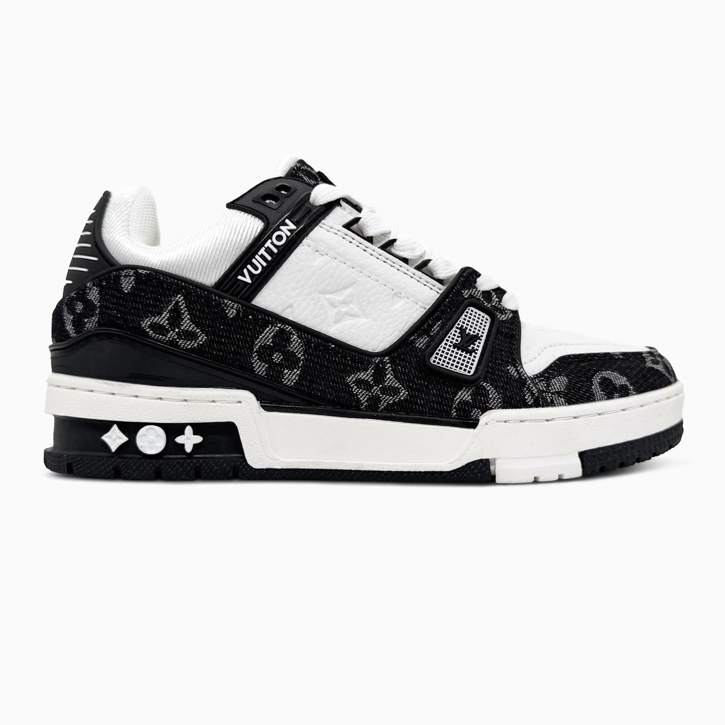 Louis Vuitton Trainer Sneaker Black White 2.0