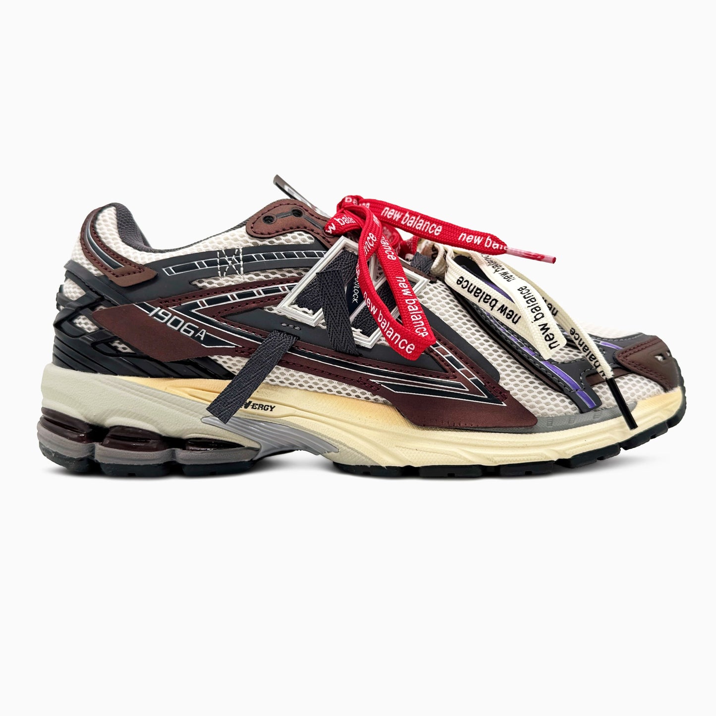 New Balance 1906A Grey Burgundy Extreme Laces