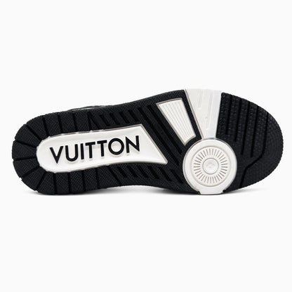 Louis Vuitton Trainer Sneaker Black White 2.0