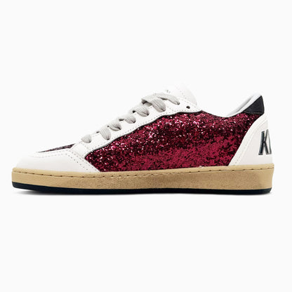 Golden Goose Ball Star Bordeaux Glitter