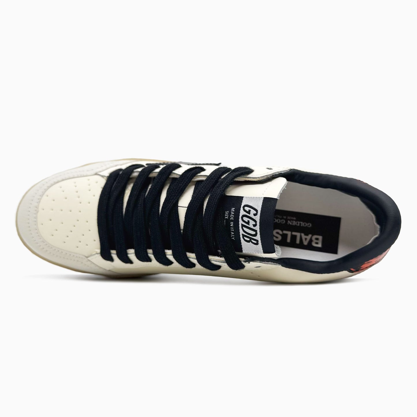 Golden Goose Ball Star White Nappa Black Star