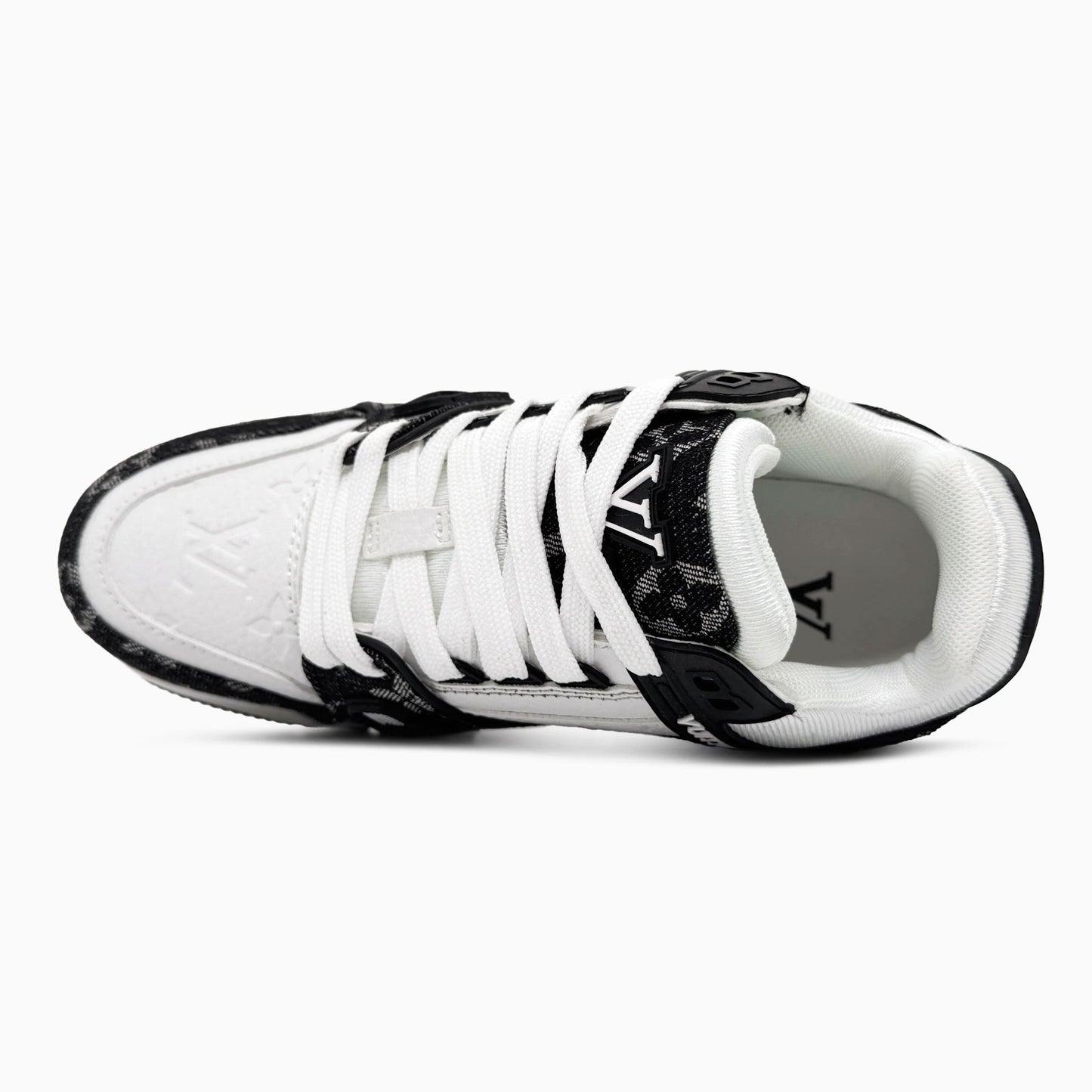 Louis Vuitton Trainer Sneaker Black White 2.0