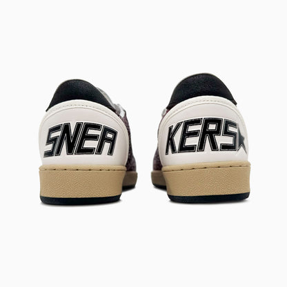 Golden Goose Ball Star Bordeaux Glitter