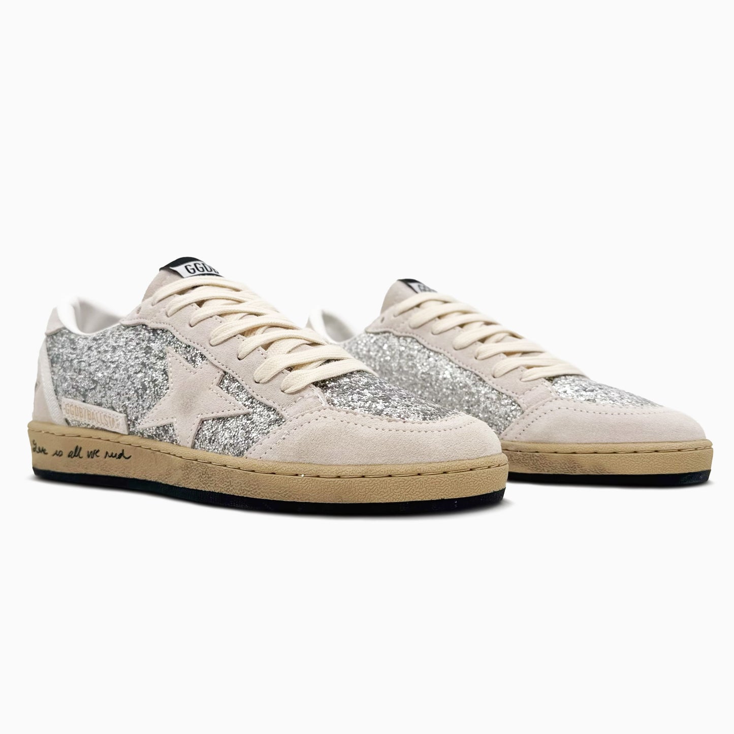 Golden Goose Ball Star Silver Glitter
