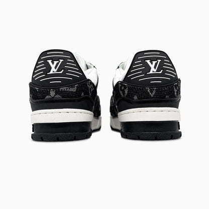 Louis Vuitton Trainer Sneaker Black White 2.0