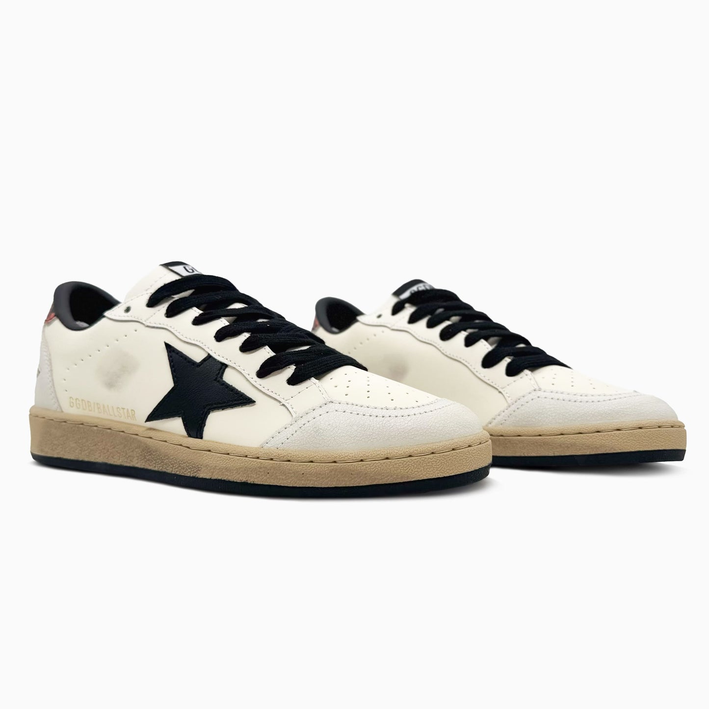 Golden Goose Ball Star White Nappa Black Star