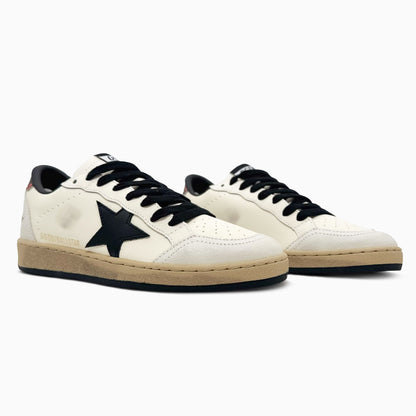 Golden Goose Ball Star White Nappa Black Star