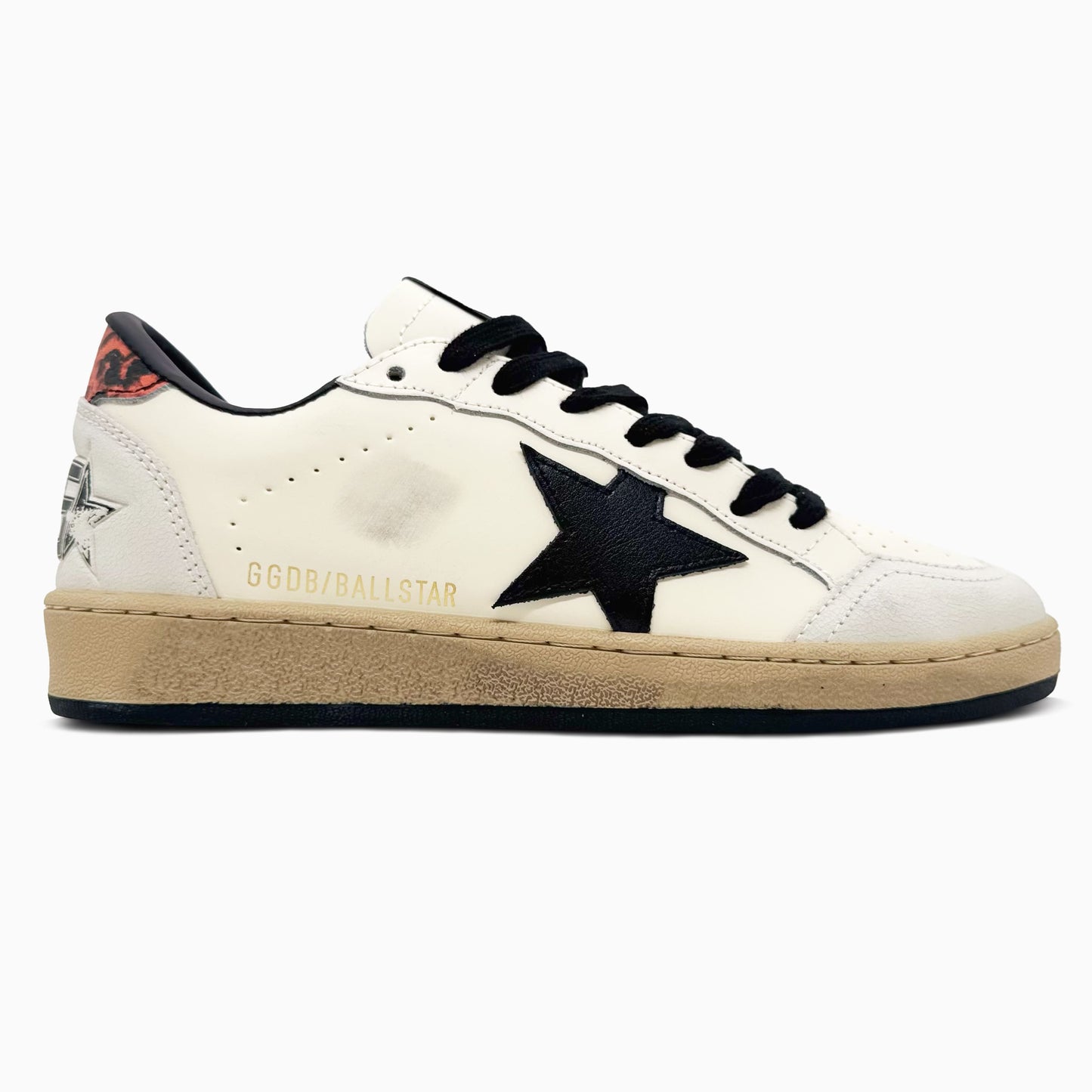 Golden Goose Ball Star White Nappa Black Star