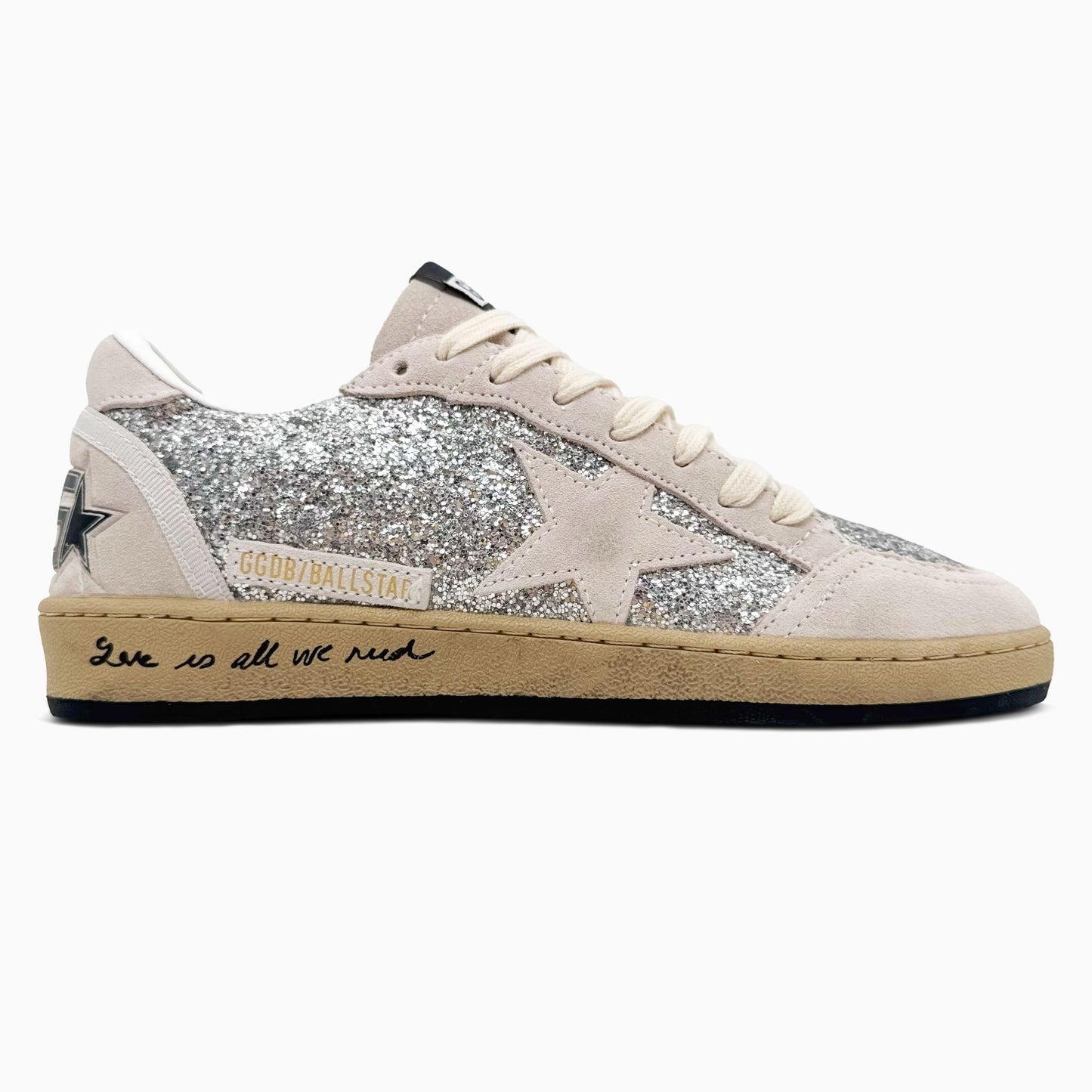 Golden Goose Ball Star Silver Glitter