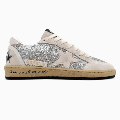 Golden Goose Ball Star Silver Glitter