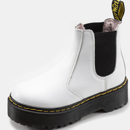 Dr. Martens Chelsea White Хутро