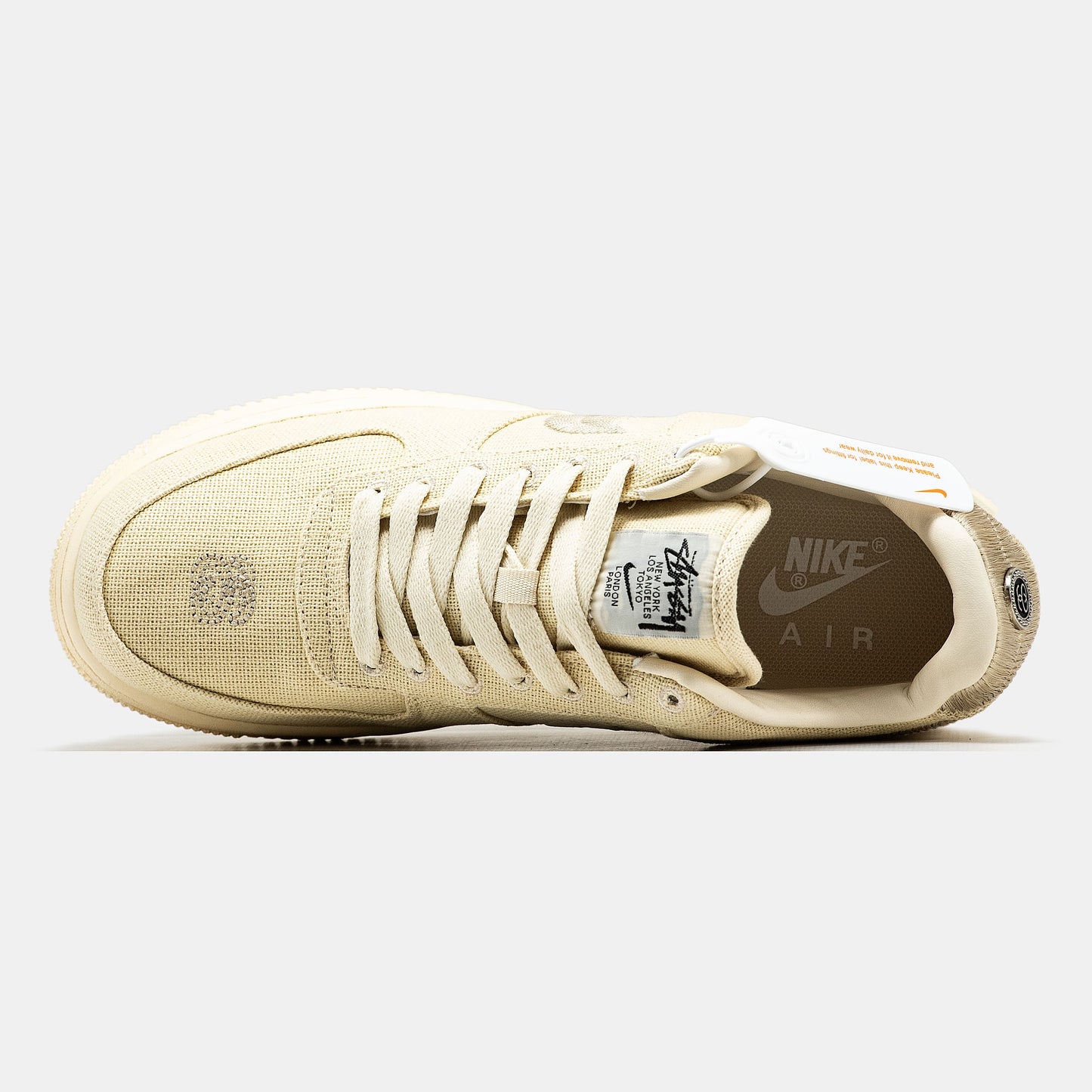 Stussy x Nike Air Force 1 Beige