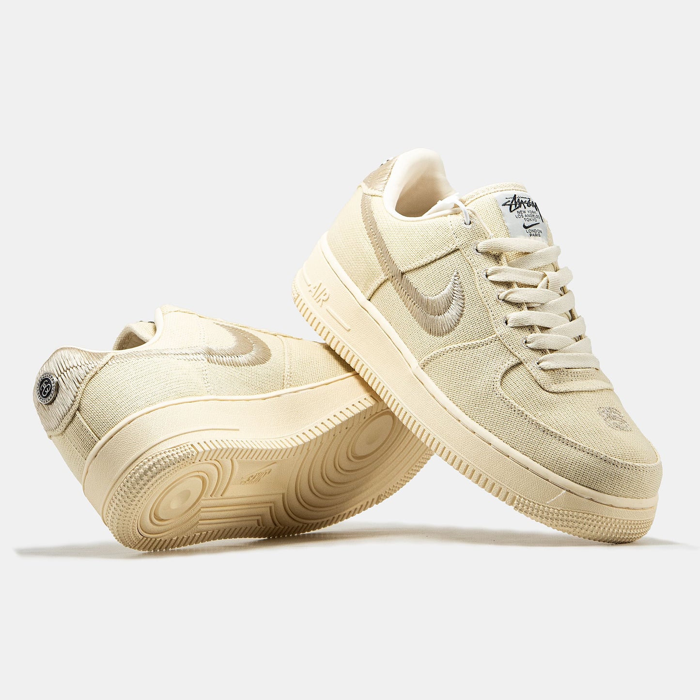 Stussy x Nike Air Force 1 Beige