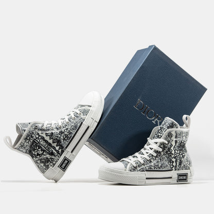 Shawn Stussy x Dior B23 Sneakers Grey White