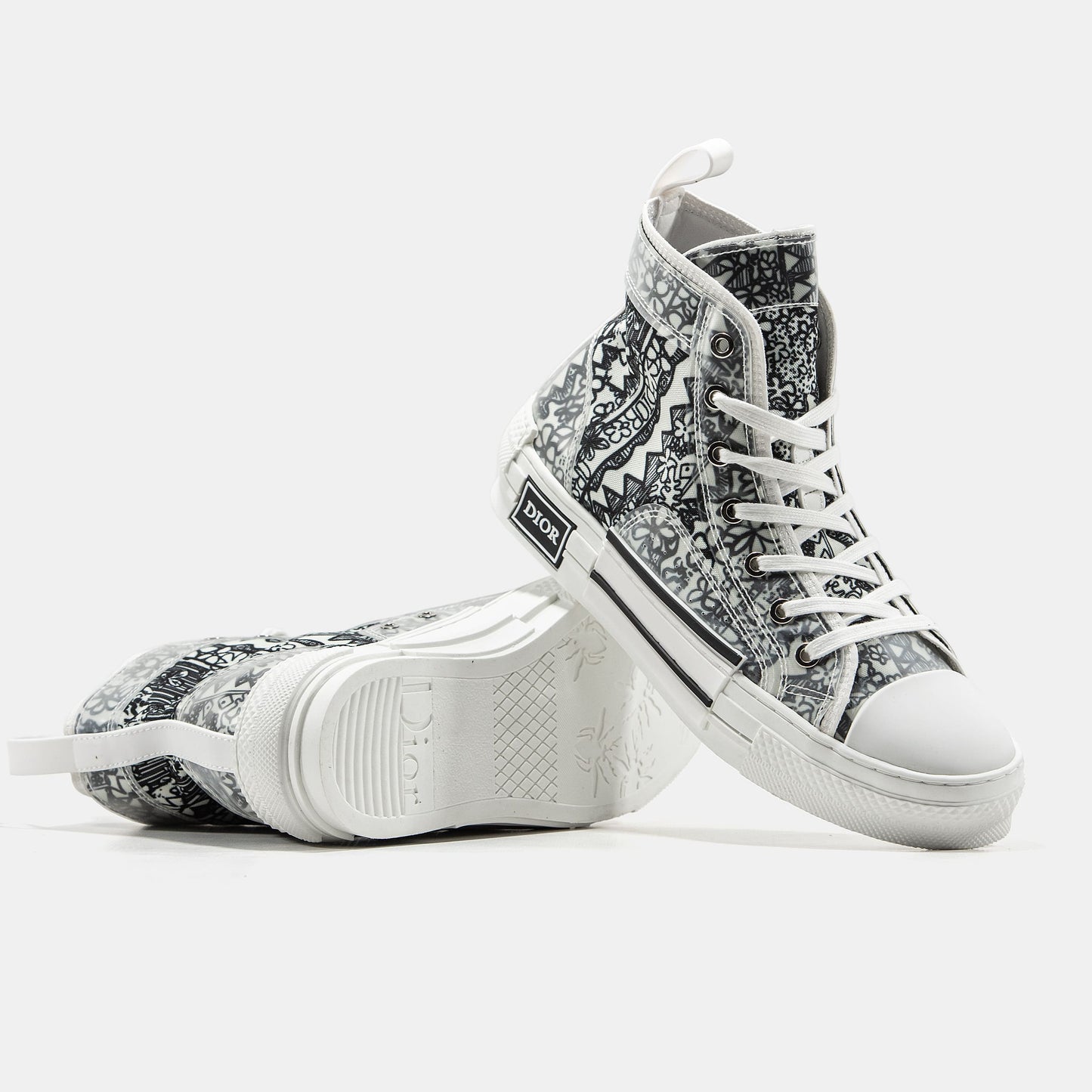Shawn Stussy x Dior B23 Sneakers Grey White