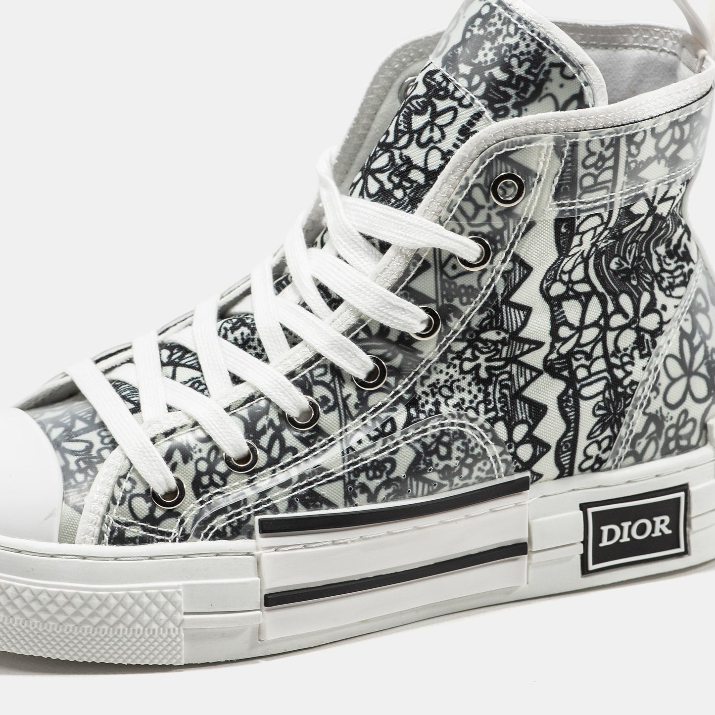 Shawn Stussy x Dior B23 Sneakers Grey White