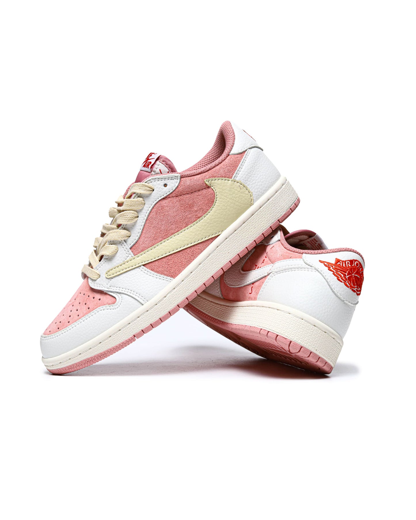 Nike Air Jordan 1 Low x Travis Scott Pink White Beige