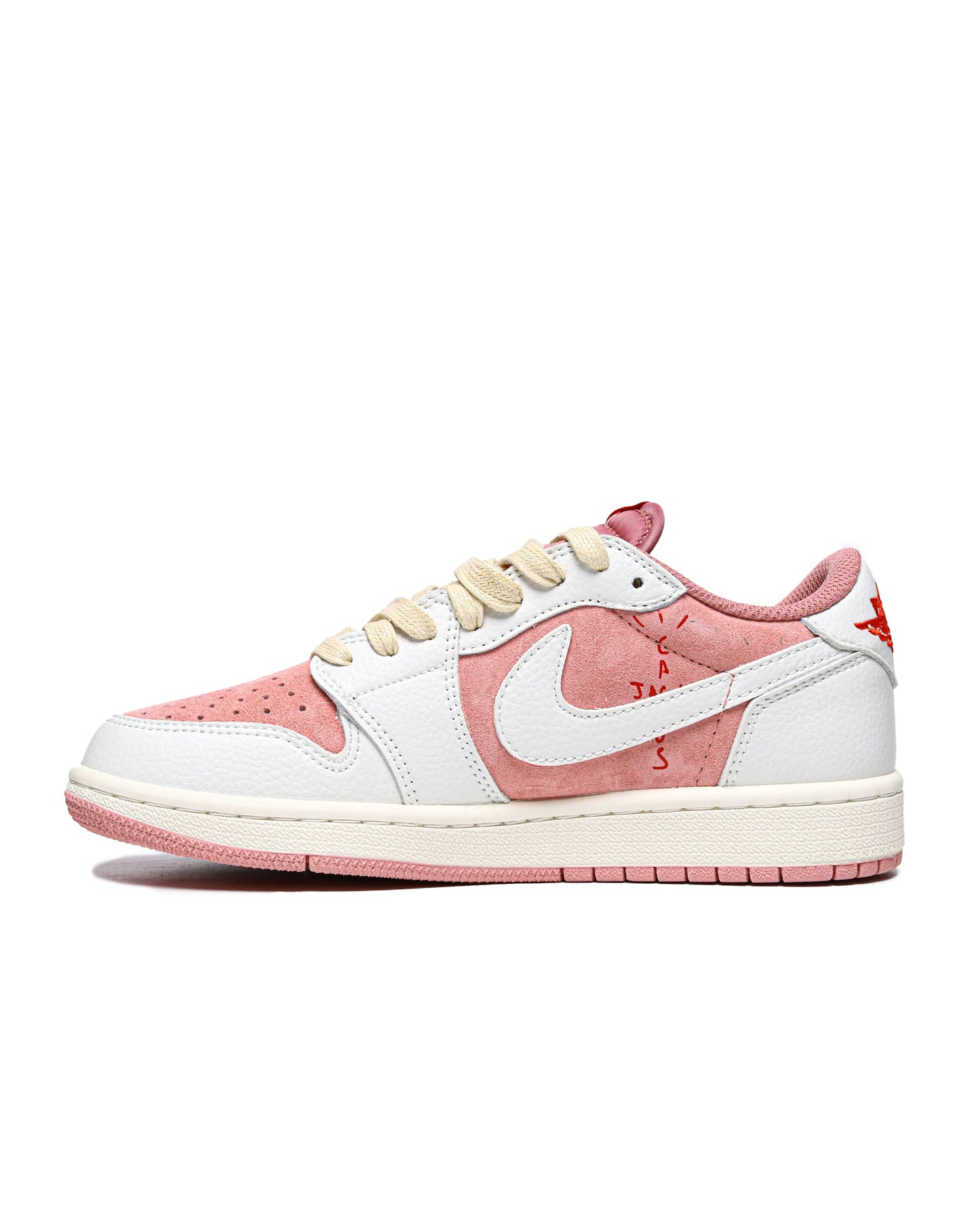 Nike Air Jordan 1 Low x Travis Scott Pink White Beige