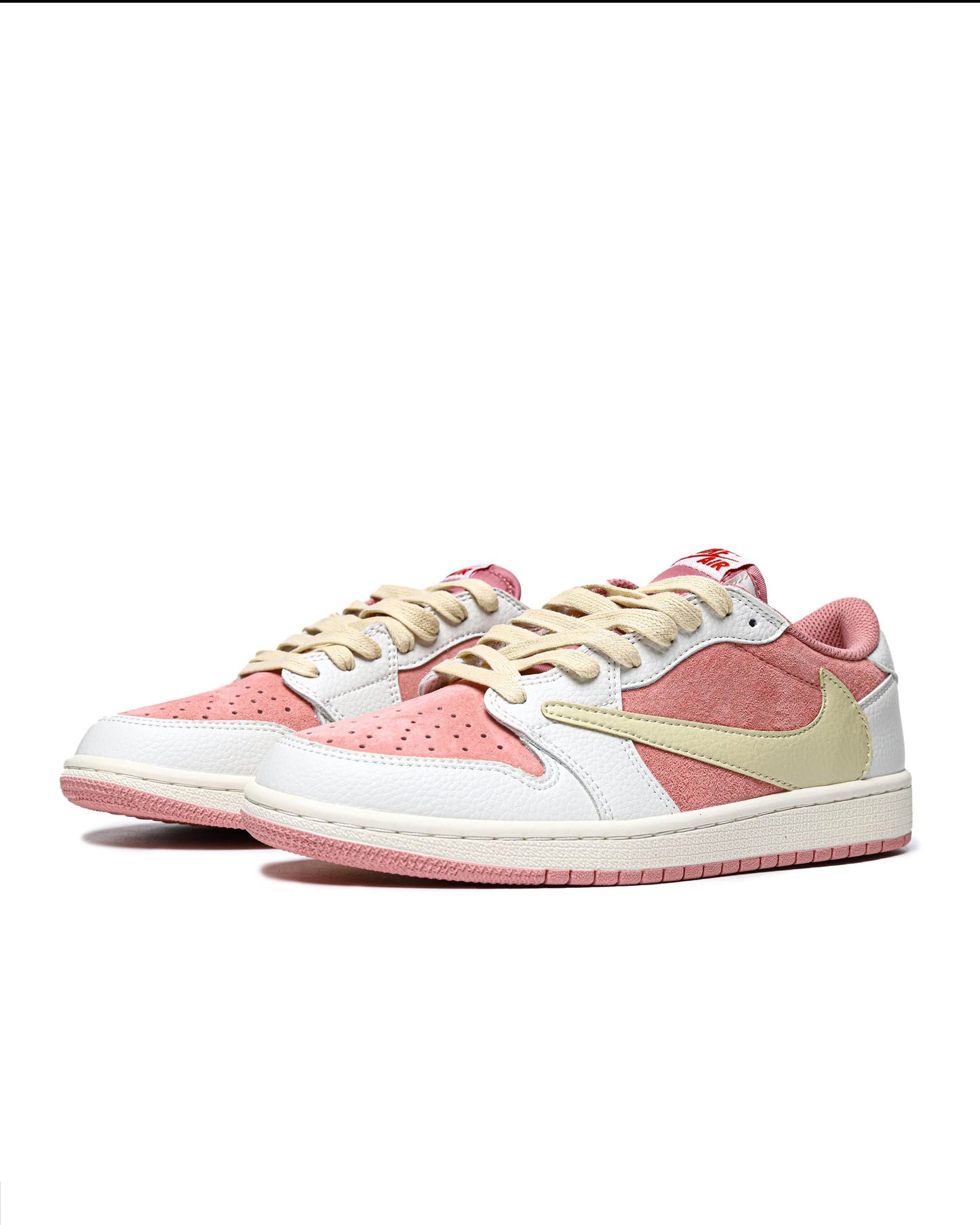 Nike Air Jordan 1 Low x Travis Scott Pink White Beige