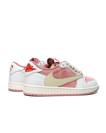 Nike Air Jordan 1 Low x Travis Scott Pink White Beige