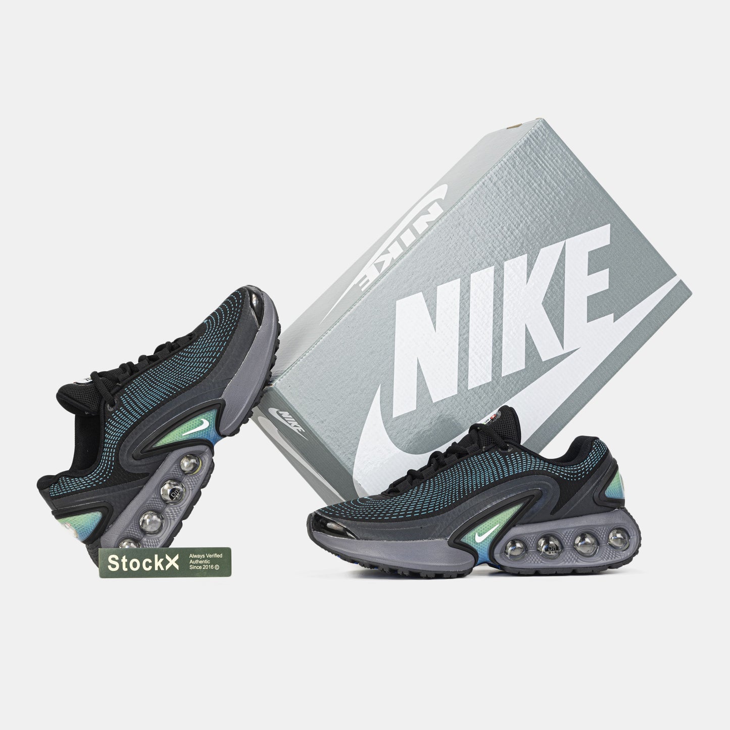 Nike Air Max DN Black White-Hyper Cobalt-Rage Green