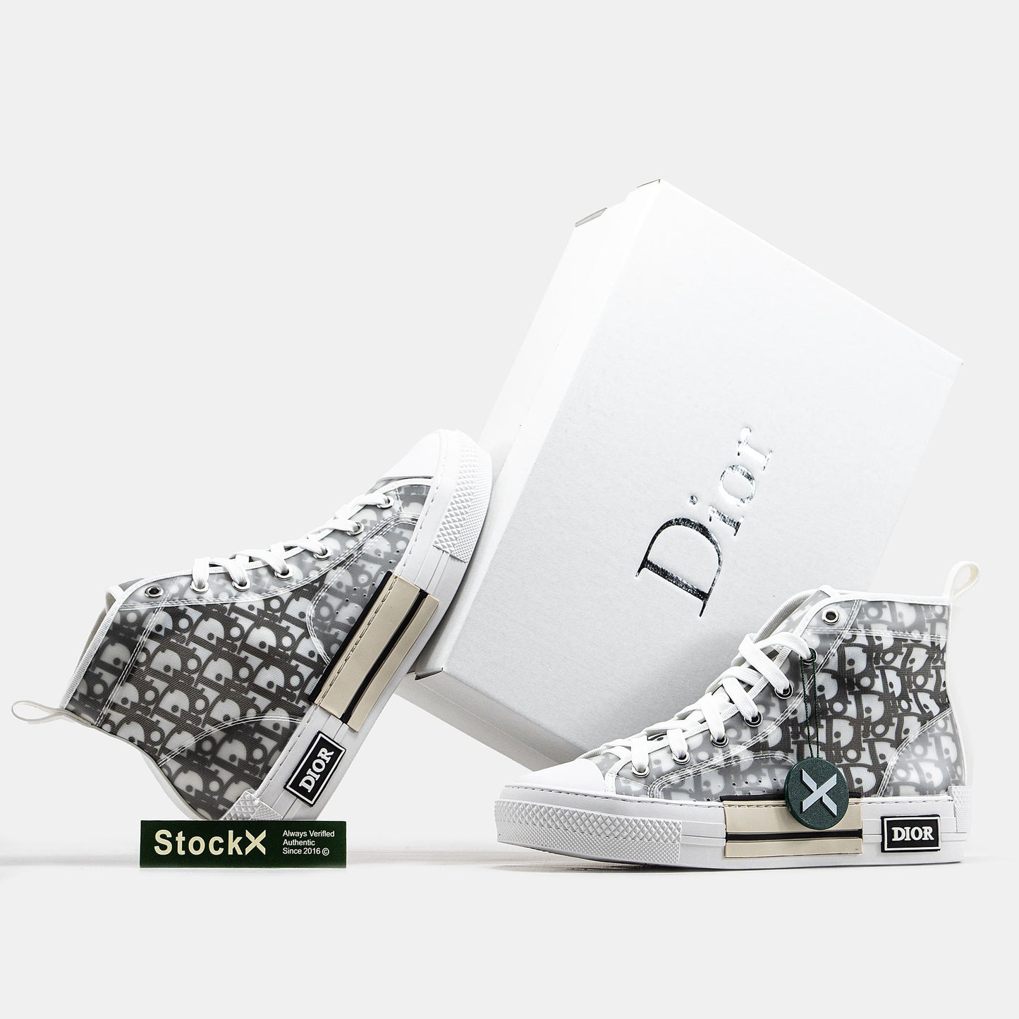 Christian Dior B23 High Top Sneakers Grey