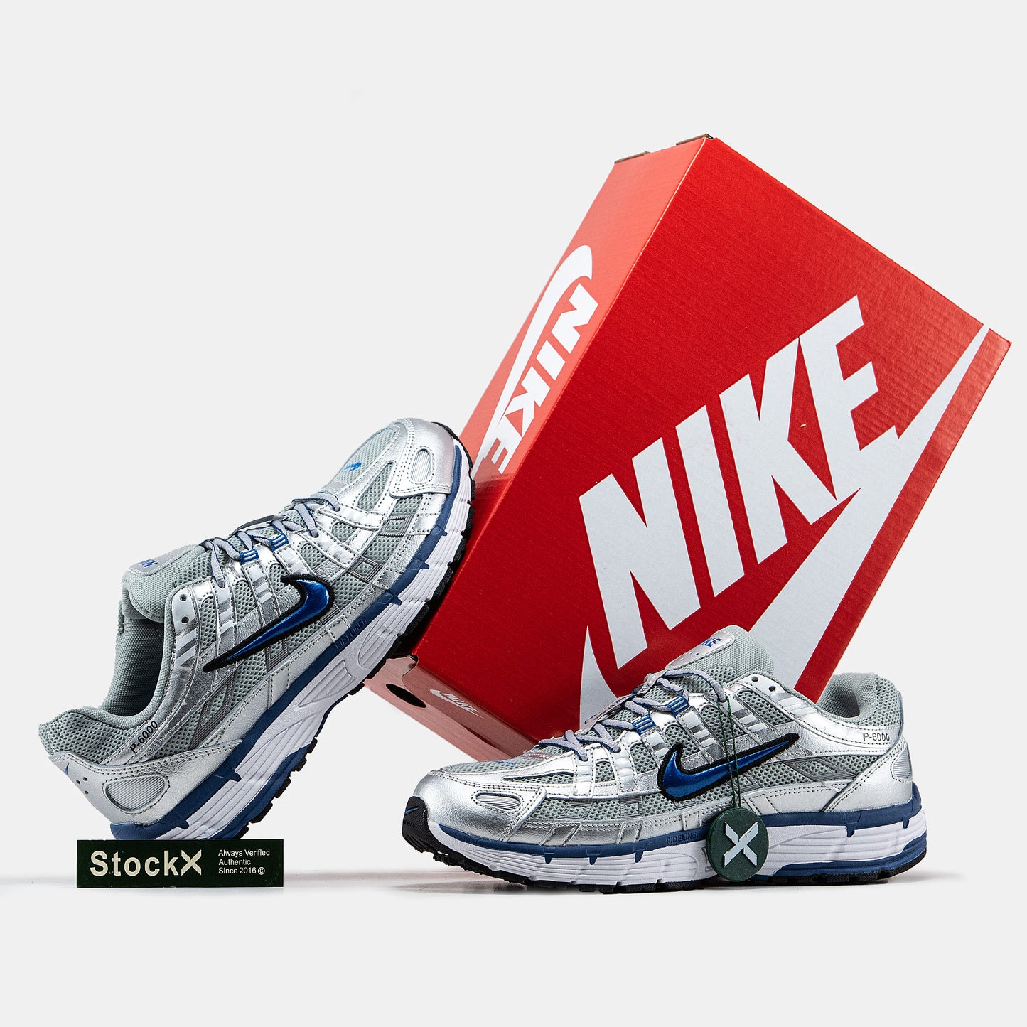Nike P-6000 White Blue