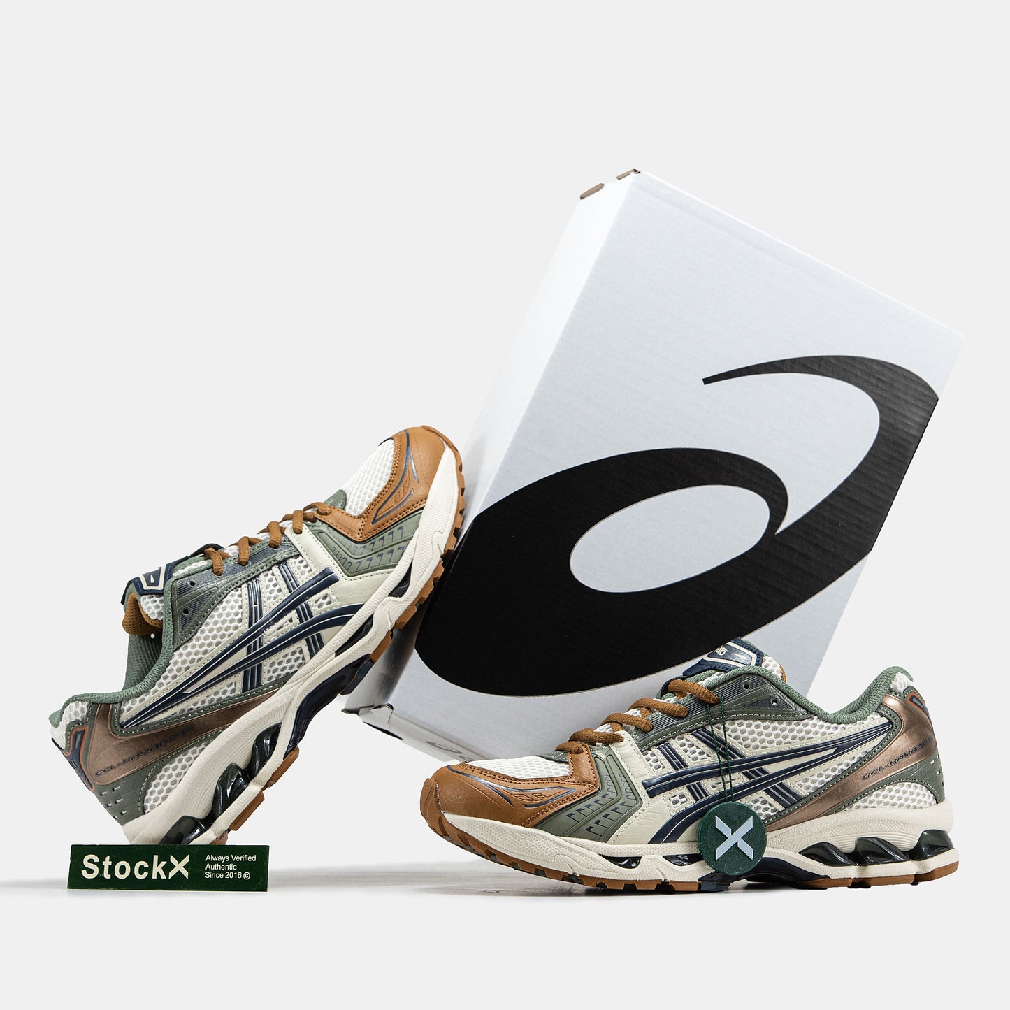 Asics Gel-Kayano 14 Cream Green Brown