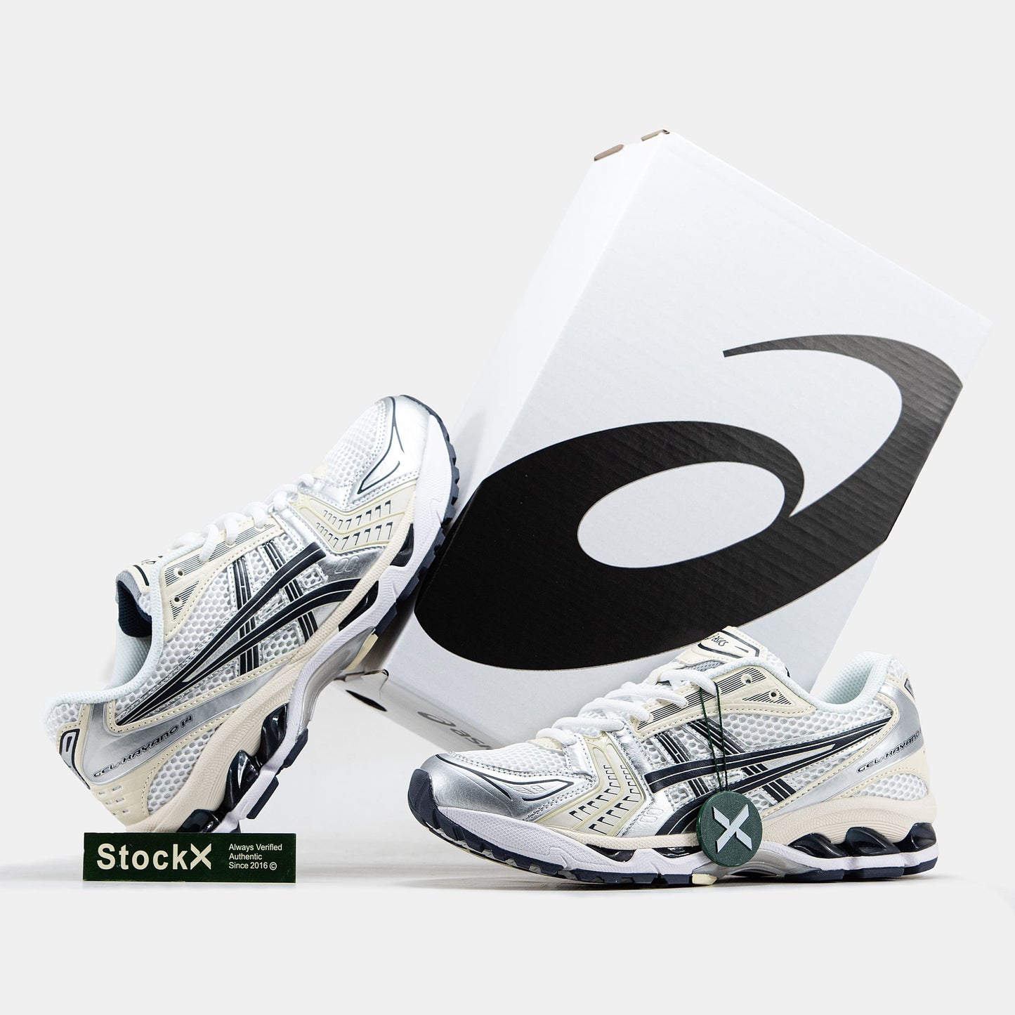 Asics Gel-Kayano 14 White Silver