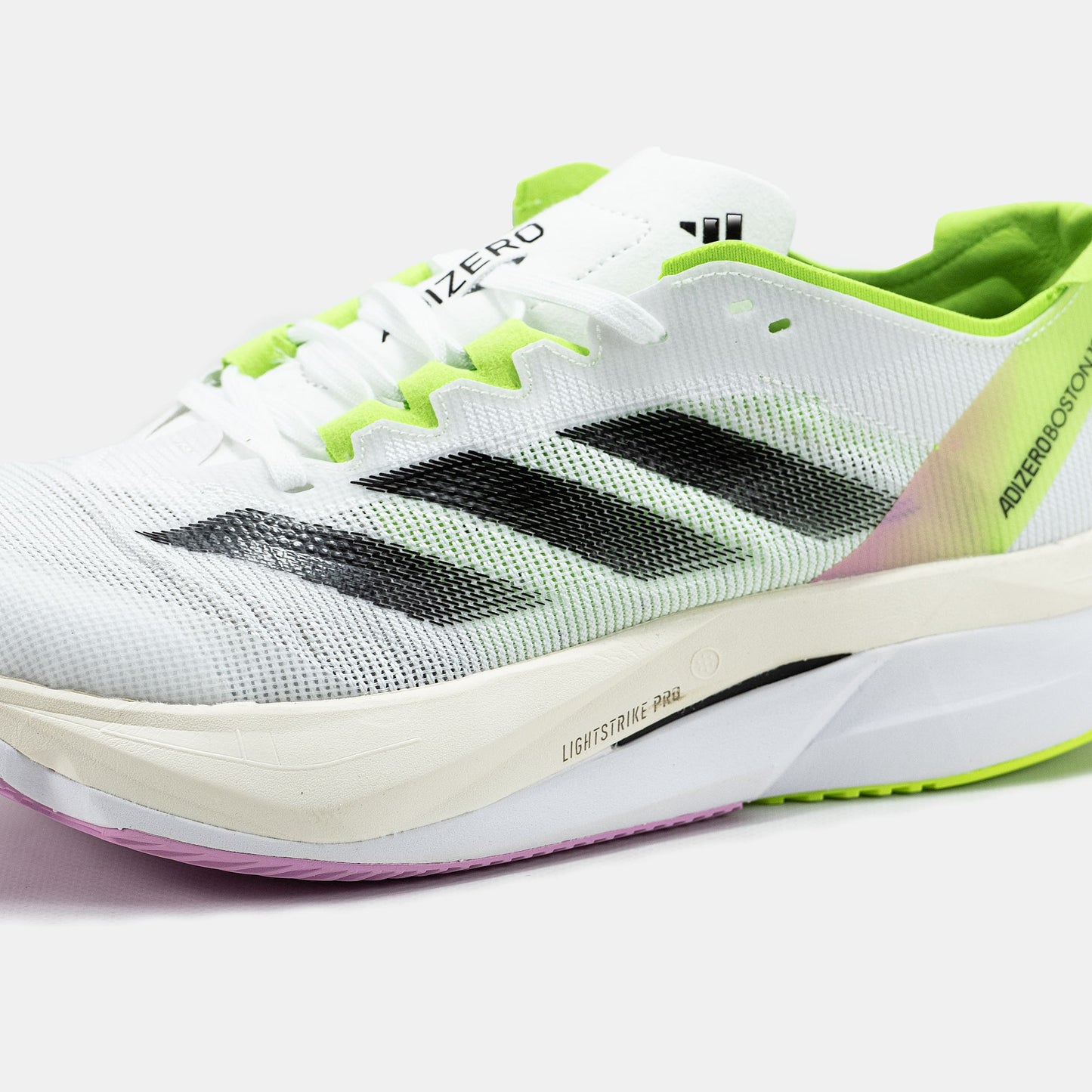 Adidas Adizero Boston 12 White Neon