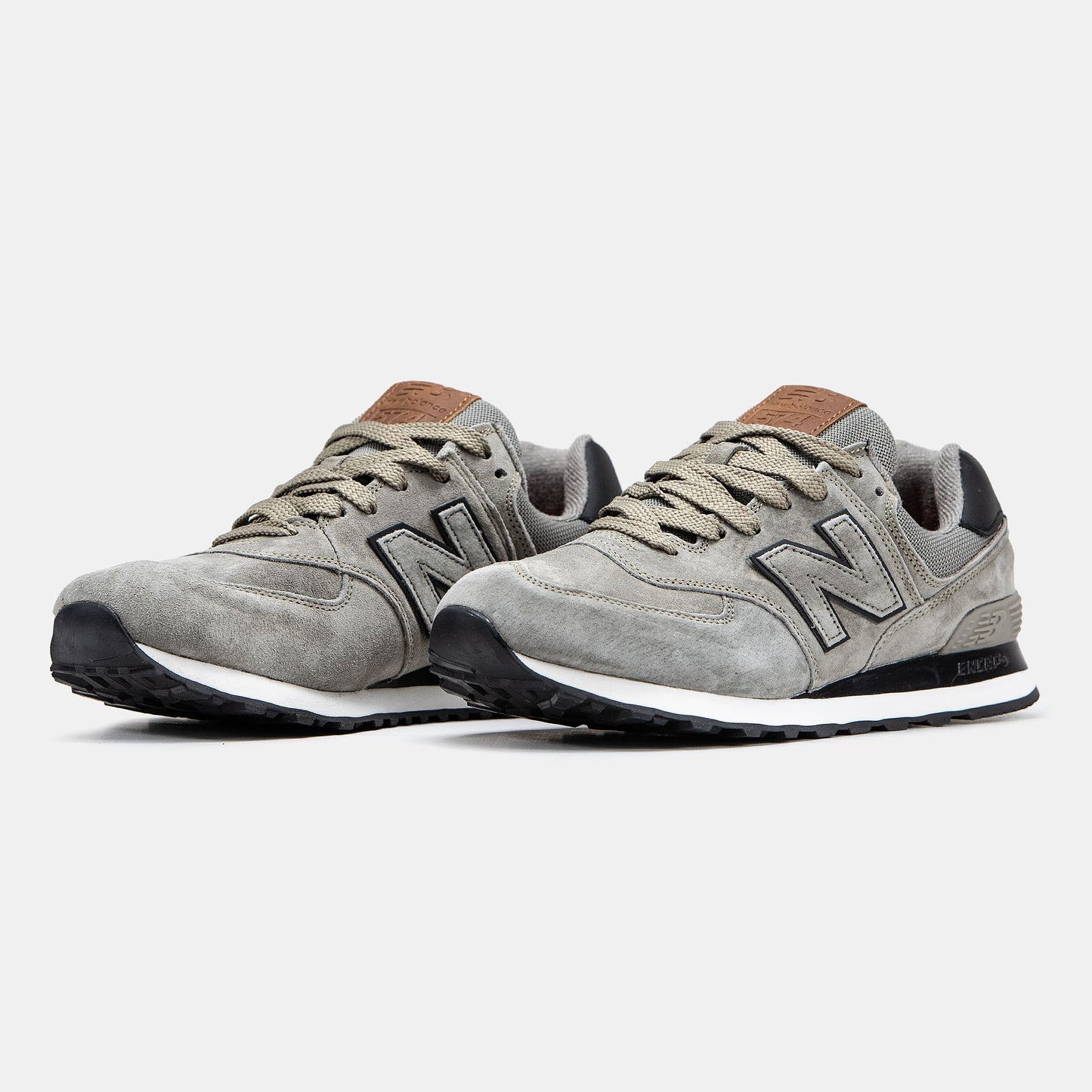 New Balance 574 Beige Grey Black