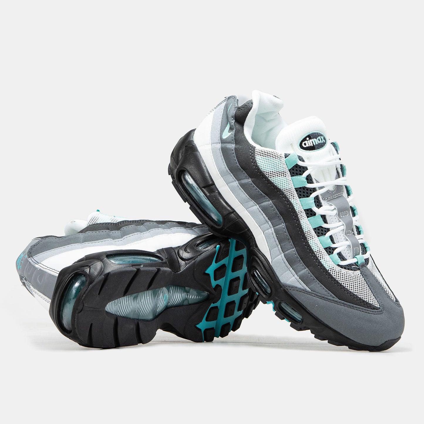 Nike Air Max 95 Grey White Neon / Hyper Turquoise