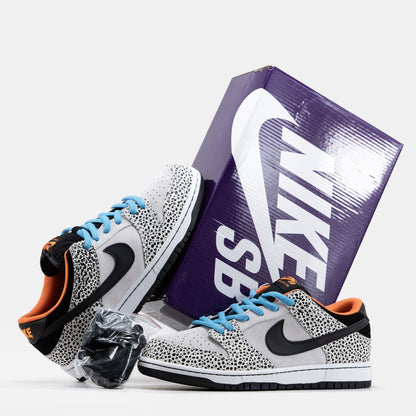 Nike SB Dunk Low Safari Olympics White Black Orange