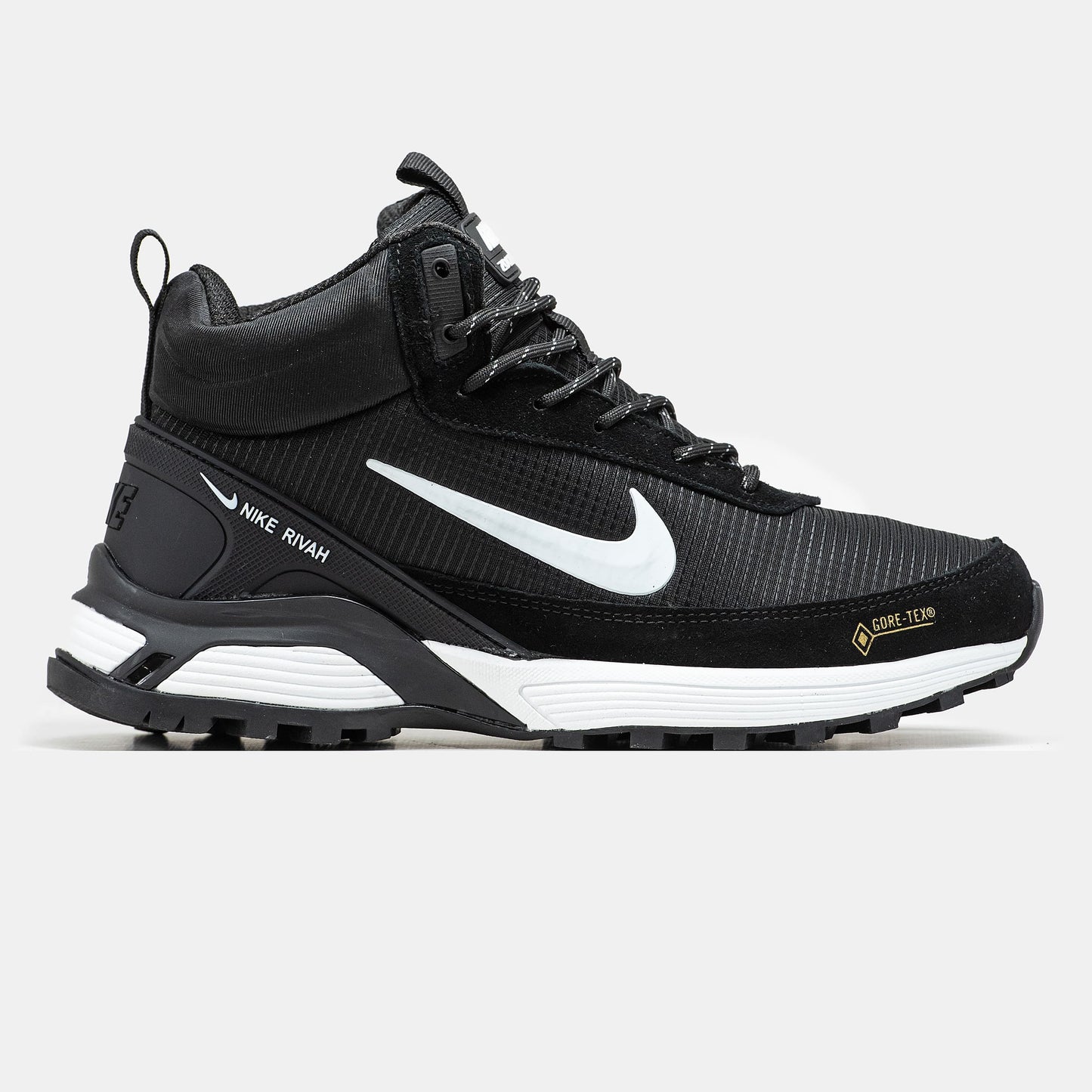 Nike Rivah Gore-Tex Black White Хутро