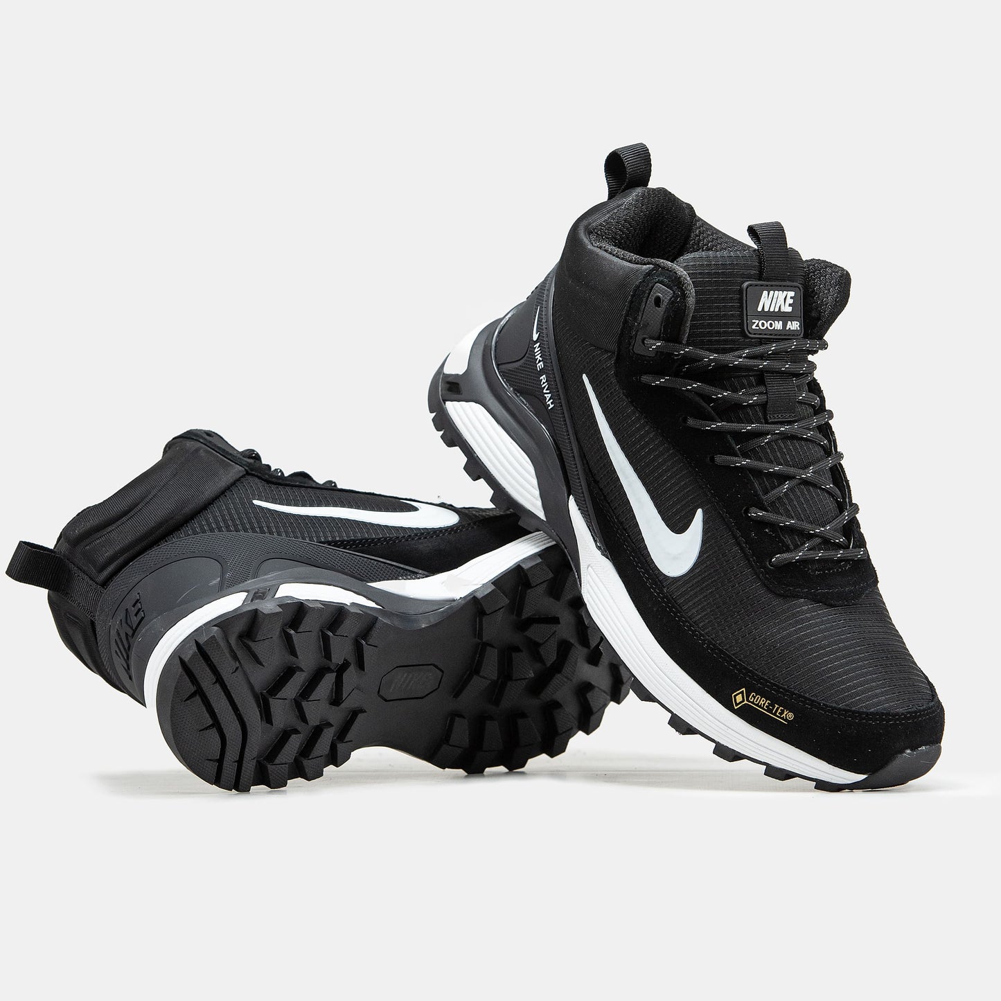 Nike Rivah Gore-Tex Black White Хутро