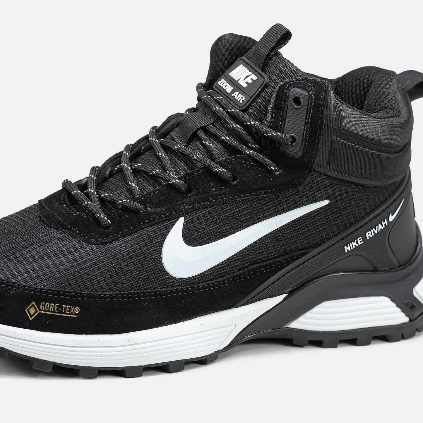 Nike Rivah Gore-Tex Black White Хутро