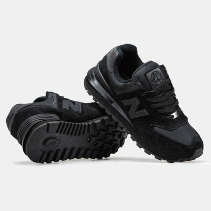 New Balance 574 x Stone Island Black
