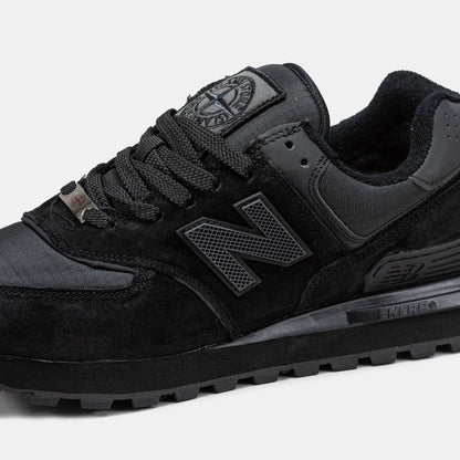 New Balance 574 x Stone Island Black