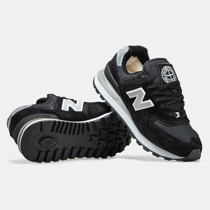 New Balance 574 x Stone Island Black White Grey